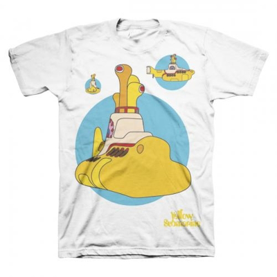 Picture of Beatles Adult T-Shirt: Yellow Submarine Beatles Bubble Sub