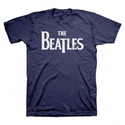 Picture of Beatles Adult T-Shirt:; Classic Drop-T Navy Blue