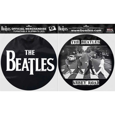 Picture of Beatles Slipmat Set: Drop T Logo & Abbey Road