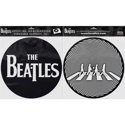 Picture of Beatles Slipmat Set: Drop T Logo & Crossing Silhouette