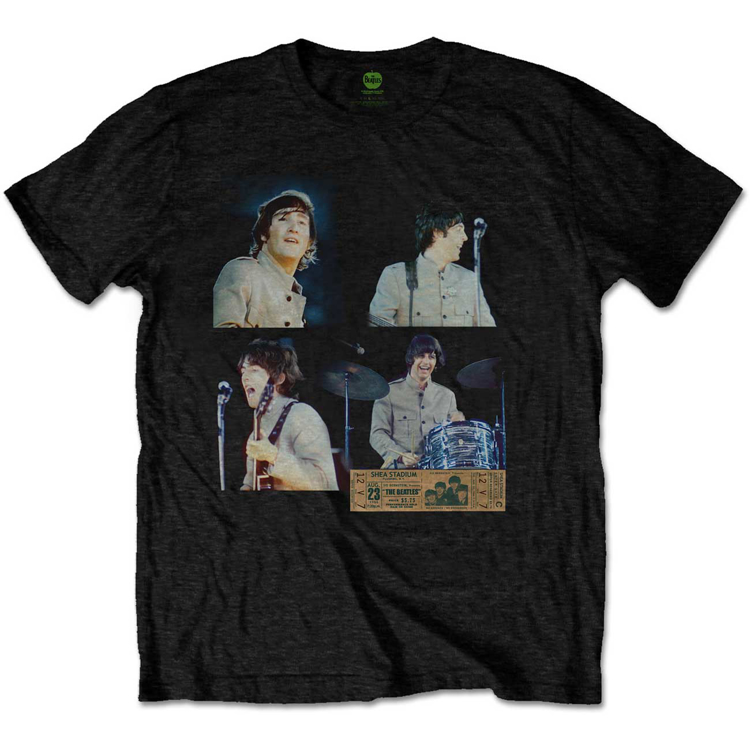 Picture of Beatles Adult T-Shirt: Shea Stadium Shots