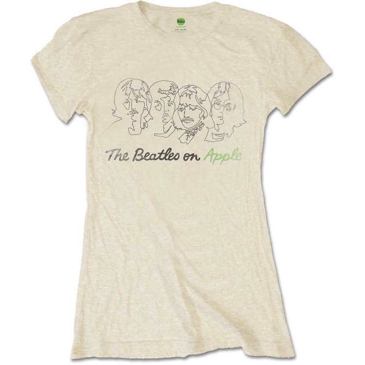 Picture of Beatles Jr's T-Shirt: White Album Outline Faces On Apple