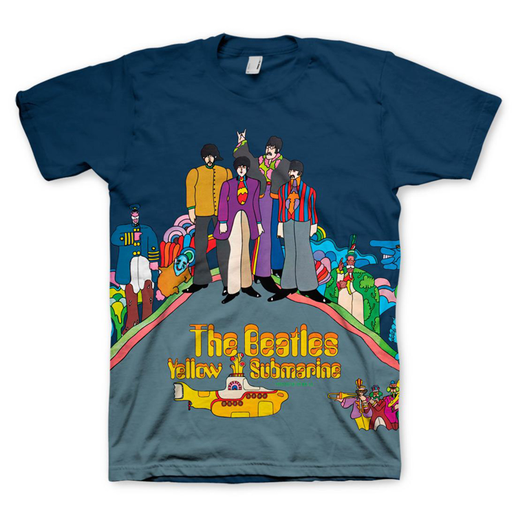 Picture of Beatles Adult T-Shirt: Yellow Submarine Sublimation