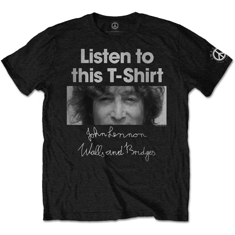 Picture of Beatles Adult T-Shirt: John Lennon Listen