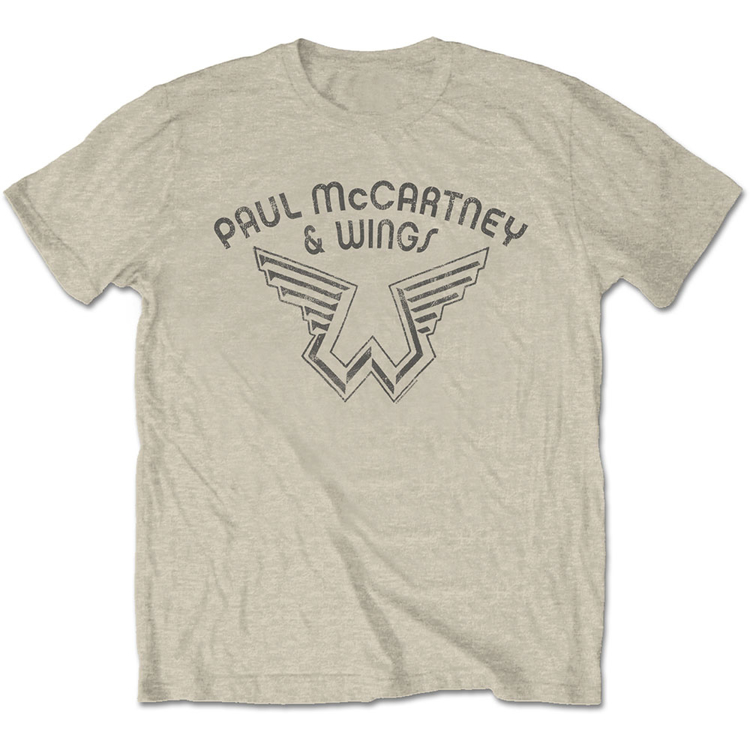 Picture of Beatles Adult T-Shirt: Paul McCartney - Wings "Wings Logo Natural "