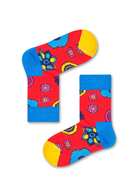 Picture of Beatles Socks: Happy Socks Kid's Flower Power Socks