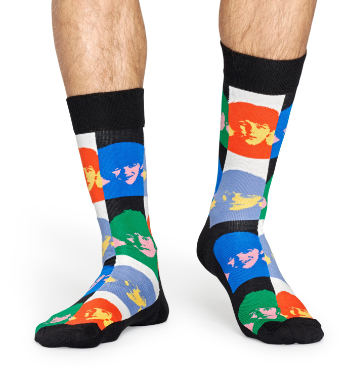Picture of Beatles Socks: Happy Socks Unisex LP SIZE BOXSET 6 pairs of Socks