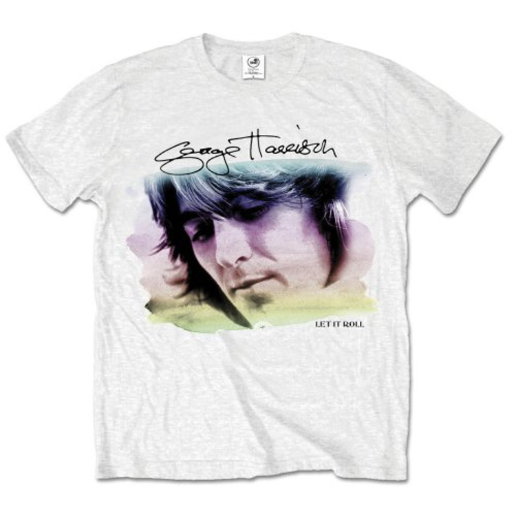 Picture of Beatles Adult T-Shirt: George Harrison Color Portrait