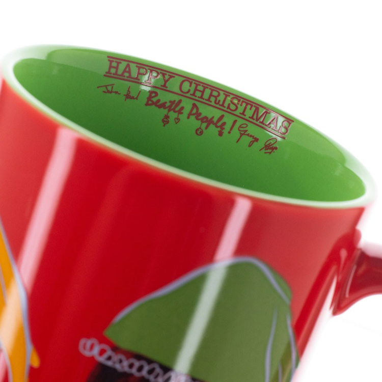 Picture of Beatles Cup & Saucer: The Beatles Christmas Ceramic 16 oz. Mug & Saucer Set