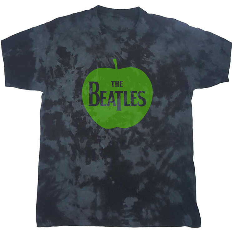 Picture of Beatles Adult T-Shirt: Beatles Apple Dip Dye Grey