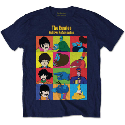 Picture of Beatles Kid Shirt: The Beatles Yellow Submarine Characters - Toddler to Youth - Blue