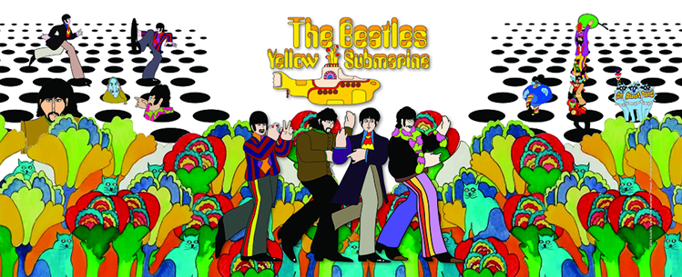 Picture of Beatles Lamp Shades: Beatles Yellow Submarine Scene