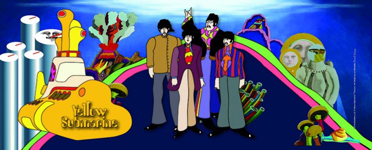 Picture of Beatles Lamp Shades: Beatles Yellow Submarine Trip