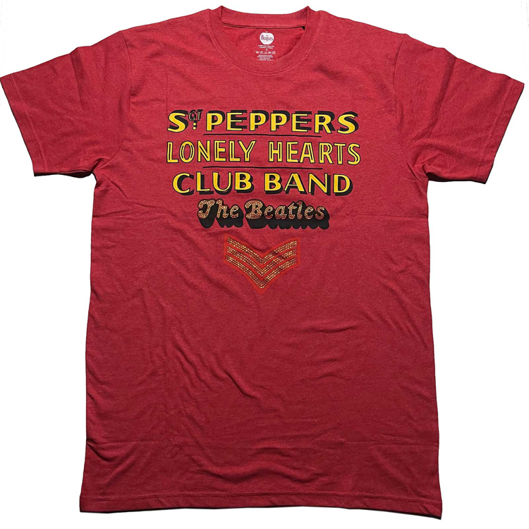 Picture of Beatles Adult T-Shirt: Sgt Pepper Stacked (Diamante)