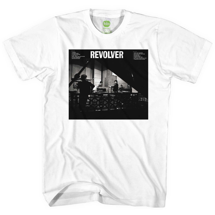 Picture of Beatles Adult T-Shirt: Beatles Revolver Single Studio Shot (White)