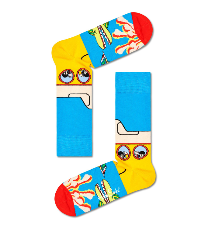Picture of Beatles Socks: Happy Socks Unisex Yellow Submarine Portholes Socks
