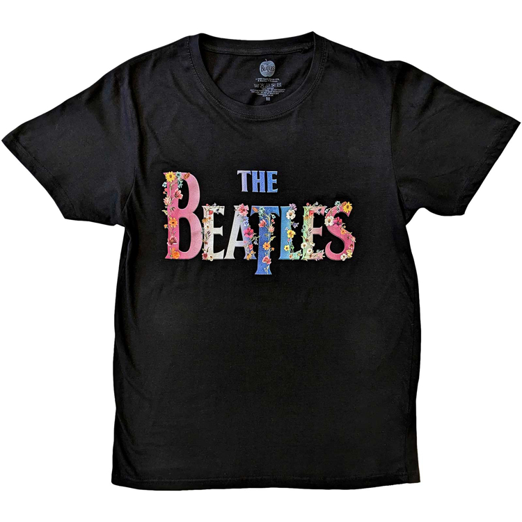 Picture of Beatles Adult T-Shirt:  The Beatles Flower Power Logo