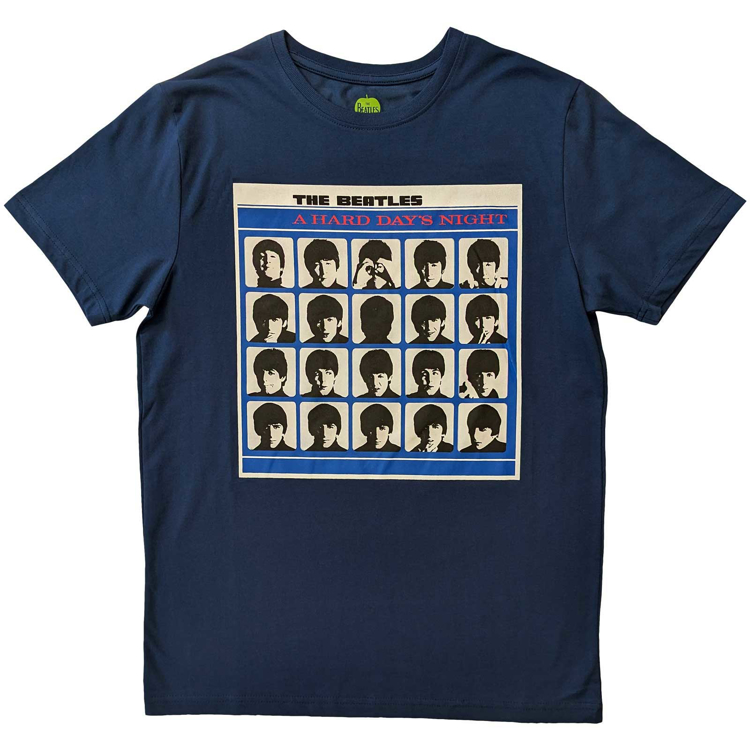 Picture of Beatles Adult T-Shirt:  The Beatles "A Hard Day's Night" Classic Album Cover Blue