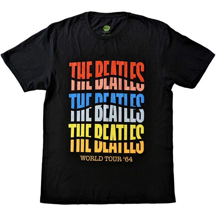 Picture of Beatles Adult T-Shirt:  The Beatles Color Wave