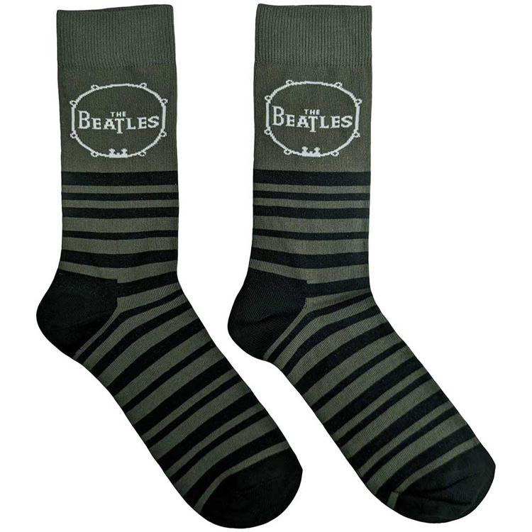 Picture of Beatles Socks: The Beatles Unisex Ankle Socks - Drum & Stripes