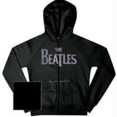 Show details for Beatles Sweat Shirt: - Beatles Zippered Charcoal Hooded Picture of Beatles Sweat Shirt: - Beatles Zippered Charcoal Hooded
