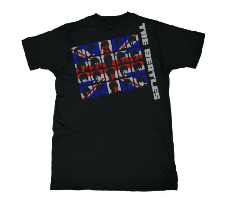 Picture of Beatles T-Shirt: The Beatles UK Invasion in Black