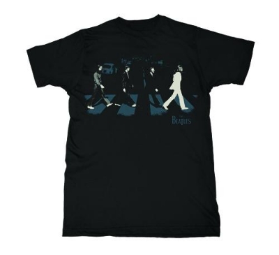 Show details for Beatles T-Shirt: Zebra Abbey Road. Picture of Beatles T-Shirt: Zebra Abbey Road.