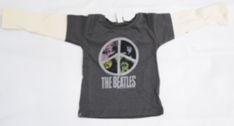 Picture of Beatles T-Shirt: 2-Fer: Infant Peace Sign Junk food