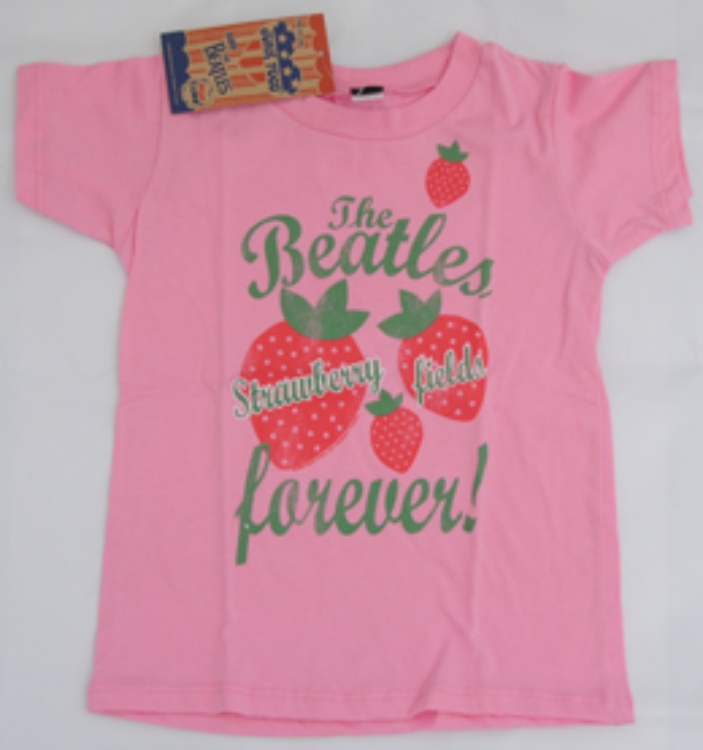 Beatles TShirt Toddler Pink Tee "Strawberry Fields Forever" Beatles