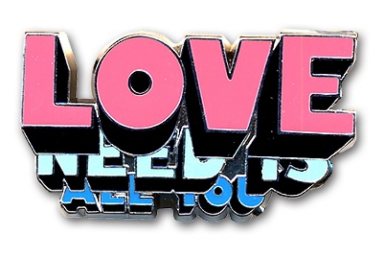 Picture of Beatles Pin: The Beatles "All You Need Is Love" pin