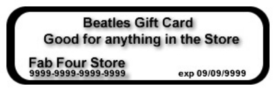 Show details for Gift Card - Certificate "Physical" Picture of Gift Card - Certificate "Physical"