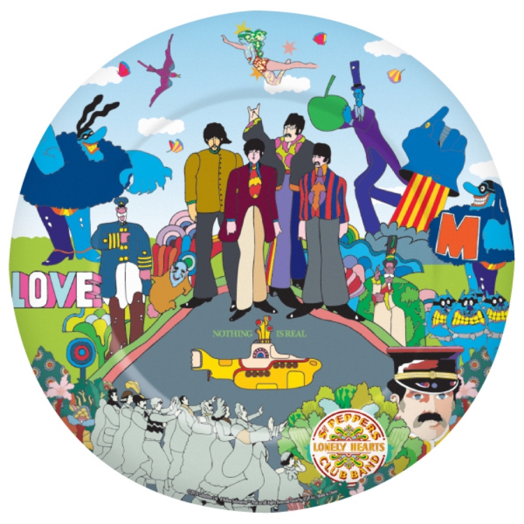 Picture of Beatles Plate & Bowl:  NEW! Yellow Submarine 