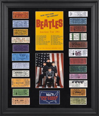 Show details for Beatles ART: The Beatles 1964 U.S. TOUR CONCERT TICKETS Picture of Beatles ART: The Beatles 1964 U.S. TOUR CONCERT TICKETS