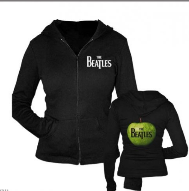 Beatles Hoodie: The Beatles Drop T & Apple Logo -Beatles Fab Four Store  Exclusively Beatles Only Official Merchandise