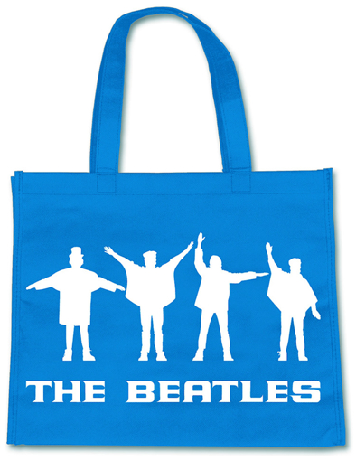 The Beatles Tote Bag Eco Shopper Bag Help Band Logo new Official White One Size