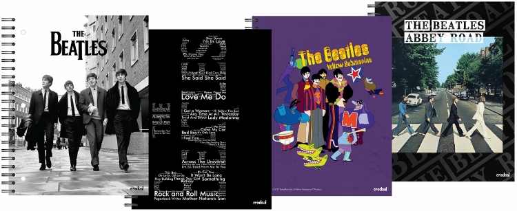 Picture of Beatles Notebook: New! Set of Four 11 x 8.5 Notebooks