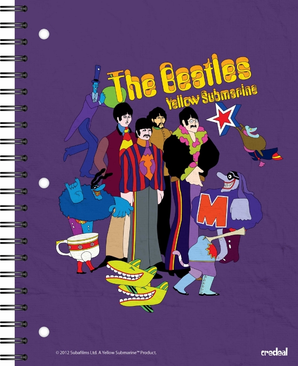 Picture of Beatles Notebook: New! Set of Four 11 x 8.5 Notebooks
