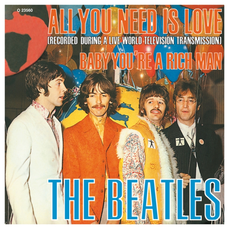 Picture of Beatles Art: "One" 27 Number 1 World Singles Cover Art .