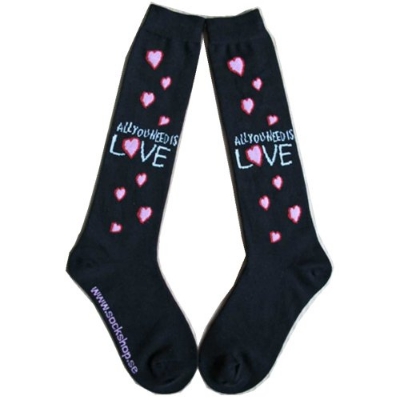 Show details for Beatles Socks: The Beatles Women's Knee High Socks (Black) All You Need Picture of Beatles Socks: The Beatles Women's Knee High Socks (Black) All You Need