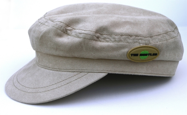 Picture of Beatles Cap:  Help! Beige Cord with Badge