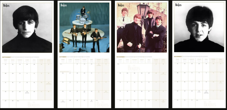 Picture of Beatles Calendar:  2014 50 Years ago
