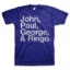 Show details for Beatles Adult T-Shirt: Blue JPGR  T-Shirt Picture of Beatles Adult T-Shirt: Blue JPGR  T-Shirt