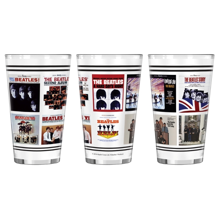 Picture of Beatles Glass: 1964 US Album Covers Pint Glass
