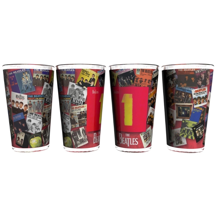 Picture of Beatles Glass: Number 1 Singles Pint Glass