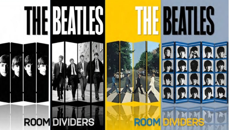 Picture of Beatles Room Divider: Abbey Road (4 Panel)