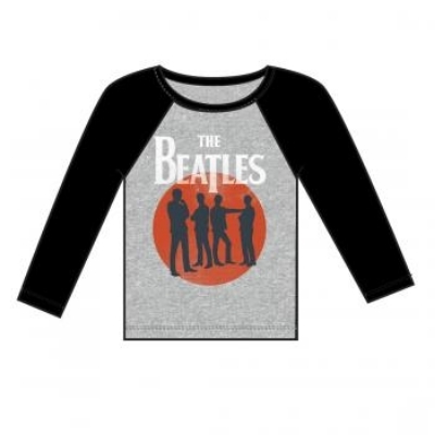 Show details for Beatles Jr's T-Shirt: Silhoutte (Raglan) Picture of Beatles Jr's T-Shirt: Silhoutte (Raglan)