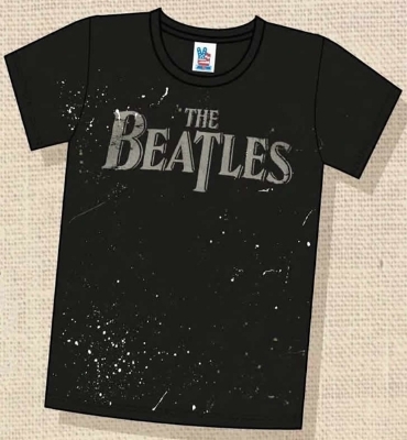 Show details for Beatles T-Shirt: Drop T Logo "Paint" Picture of Beatles T-Shirt: Drop T Logo "Paint"
