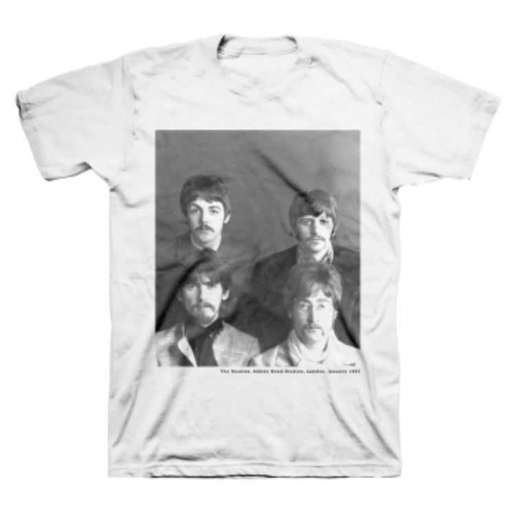Picture of Beatles Adult T-Shirt: Fab 4 Stache