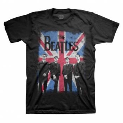 Show details for Beatles Adult T-Shirt: Beatles Union Jack Picture of Beatles Adult T-Shirt: Beatles Union Jack