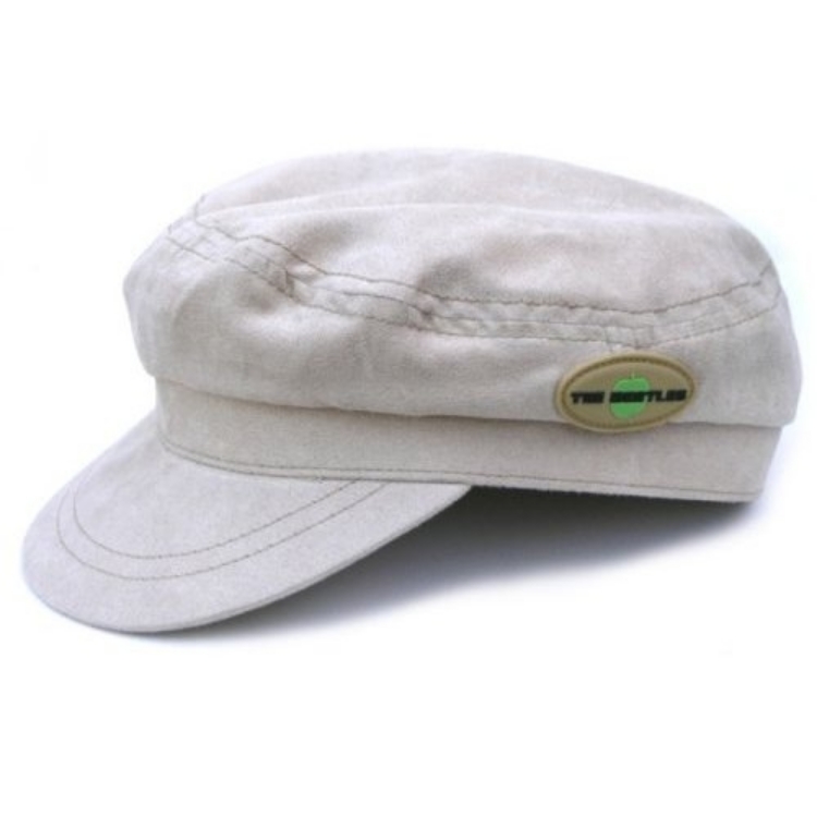 Picture of Beatles Cap:  Help! Beige Moleskin with Badge